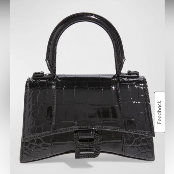 Balenciaga Hourglass XS Croc Embossed Handbag - Picture 5 of 13